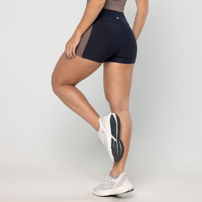 Mini Short Recorte Lateral After Preto