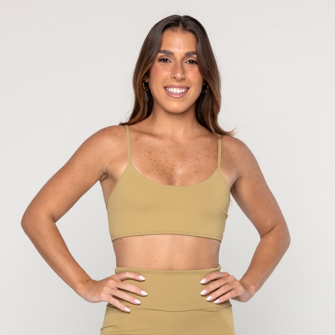 Top Slim Dusty Khaki