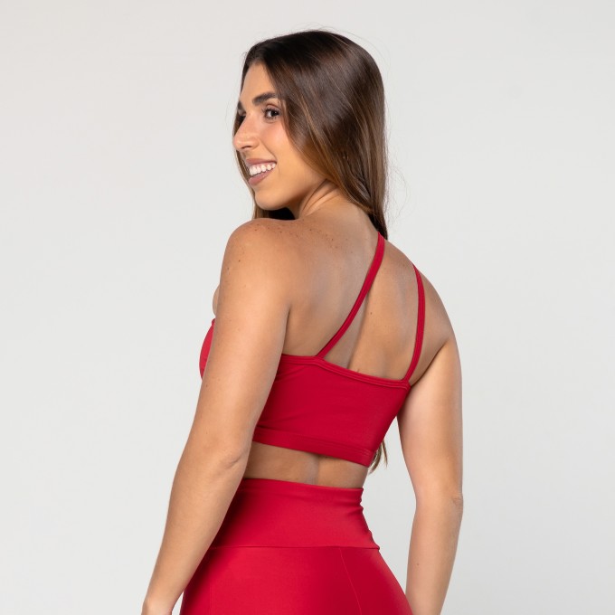Top Unilateral Vermelho