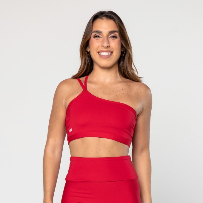 Top Unilateral Vermelho